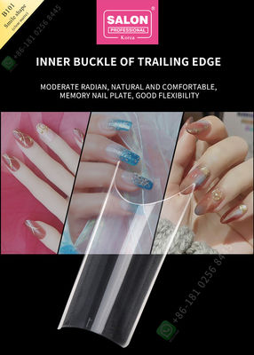 Smile Matte Sahte Tırnak İpuçları Salon Yarım Manikür Ucu