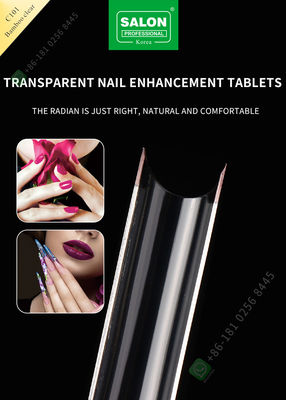 Fransız / C Ark Uzatma Bambu Temizle Yanlış Nail İpuçları Nail Art Salon için Manikür Ucu