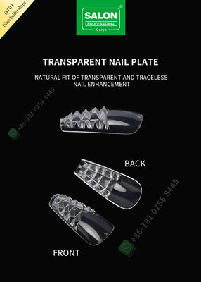 İzsiz Parçalar Yarım Kapak Yanlış Nail İpuçları Sanat Salonu İçin Cam Merdiven Şekli