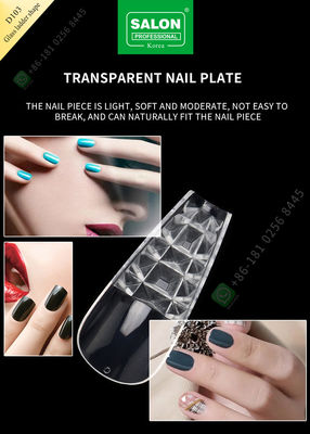 İzsiz Parçalar Yarım Kapak Yanlış Nail İpuçları Sanat Salonu İçin Cam Merdiven Şekli