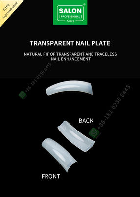 Salon Beauty False Eagle Month Nail İpuçları Fransız Akrilik Ekstra Uzun Yarım Kapak İpuçları