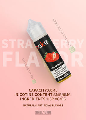 E-Sıvı E-Suyu Yüksek Kaliteli Çilek Lezzet E-Sigara Vaping Sıvı 60 ml Saf Ve Güvenli