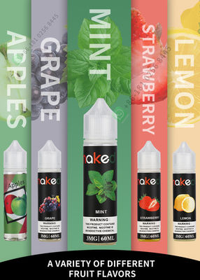 E Sigara İçin Nane Aromalı Vaping Suyu Likit% 99.9 Saflık