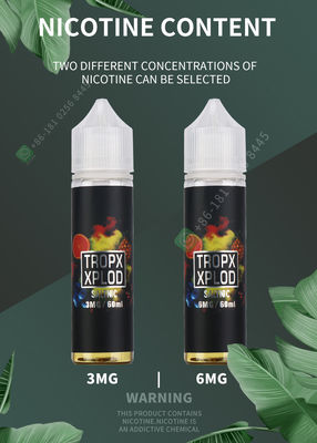 TROPX Xplod E-Juice E Çiğ Vaping Likit E-Sıvı Portakal Aroması Özelleştirme