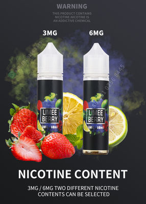 E Sigara Vape Pen için OEM 60ml Vape Suyu Nikotin Tuzu