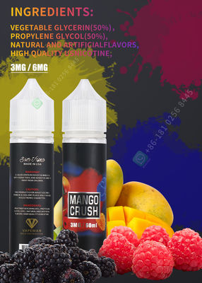 50 Tatlar Vape Sıvı 60ml E-Suyu 100% Vape Pen İçin Saf Malzemeler