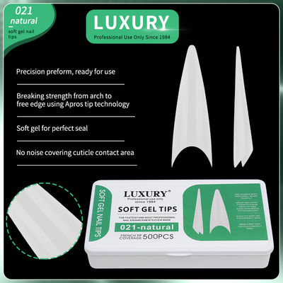 500pcs/Box Ultra-thin Stiletto Press-On Nails Natural Seamless Sharp Shape False Nails For Women And Girls (Kadınlar ve kızlar için doğal dikişsiz keskin şekilli sahte tırnaklar)