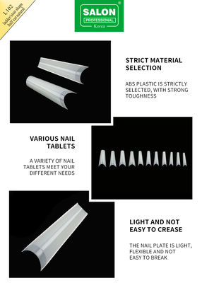 Yarım Kapak İpuçları Dikişsiz Manikür Aksesuar Kiti Ultra İnce Tırnak Uzantıları DIY Tırnak Sanatı