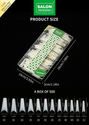 Yarım Kapak İpuçları Dikişsiz Manikür Aksesuar Kiti Ultra İnce Tırnak Uzantıları DIY Tırnak Sanatı