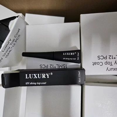 Fabrika Tedarik Özel Marka Parlak Üst Ceket DIY Tırnak Güzellik Salonu için UV Gel Tırnak Lakı