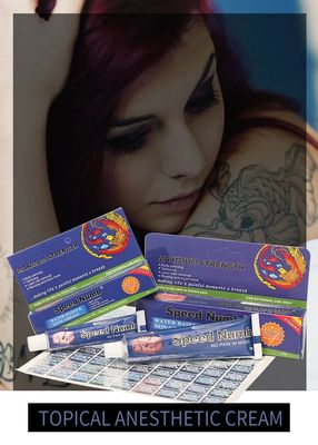 Red Speed Numb Tattoo Numbing Cream for 3-4 Hours Painless Fast Absorption Non-Greasy Anesthetic Cream