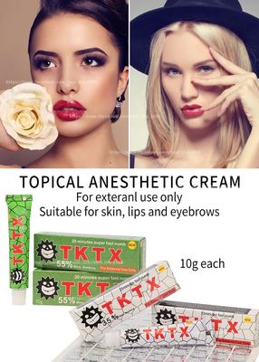 TKTX Numbing Cream 10g Su bazlı yağsız dövme anestezi kremi hızlı 3 ila 7 günlük teslimat ile