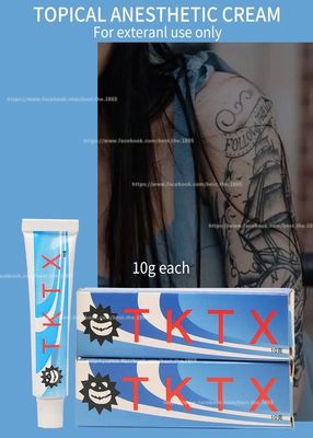 TKTX Numbing Cream 10g Su bazlı yağsız dövme anestezi kremi hızlı 3 ila 7 günlük teslimat ile