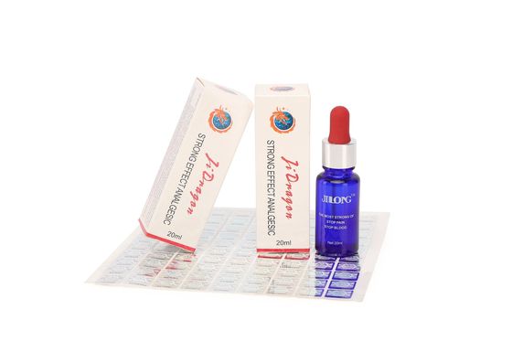 Jilong Hızlı Etkili Dövme Uyuşturucu Çözeltisi 20ml/şişe Ağrı Giderici Kanama Durdurur ve Alerjiyi Önler