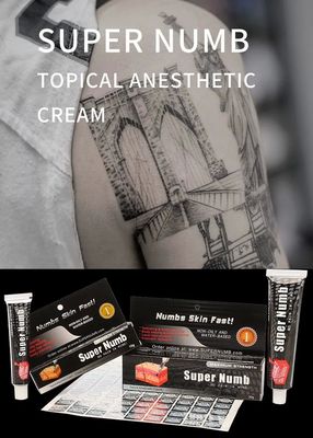 Super Numb Tattoo Numbing Cream 10g 30g Mikroblading için kaliteli vücut dövmesi Lido-Caine merhem