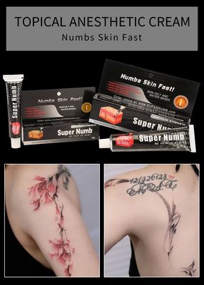 Super Numb Tattoo Numbing Cream 10g 30g Mikroblading için kaliteli vücut dövmesi Lido-Caine merhem