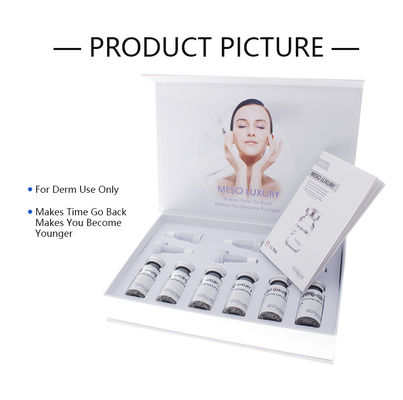 Private Label Kırışıklık Karşıtı Meso Serum Microneedling 6pcs / Set Koyu Halkayı Kaldır Göz Kırışıklık Serumu
