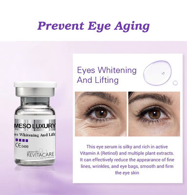Private Label Kırışıklık Karşıtı Meso Serum Microneedling 6pcs / Set Koyu Halkayı Kaldır Göz Kırışıklık Serumu