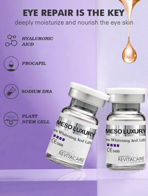 Private Label Kırışıklık Karşıtı Meso Serum Microneedling 6pcs / Set Koyu Halkayı Kaldır Göz Kırışıklık Serumu