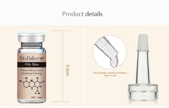 Yağlı Ciltler İçin Organik Bitkisel Serum Anti Akne Özelleştirilmiş Etiket Dermapen Yüz Özü
