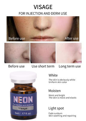 Yaşlanma Karşıtı Besleyici Güvenli Doğal Etki için Visage Meso Terapi Serum Cilt Bakım Özü Seti Enjeksiyon