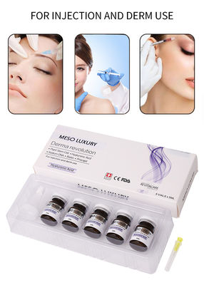 Private Label Nemlendirici Hyaluronik Asit Serum Enjeksiyonları Daha Genç Yüz İçin Lüks Mezoterapi Enjeksiyonları