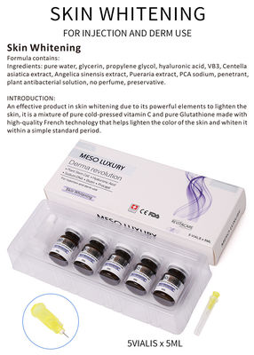 Aydınlatıcı Cilt Beyazlatıcı Enjeksiyon 5 şişe yaşlanma karşıtı dermapen için