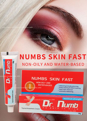 30g Numb Anestezik Krem / Dr Numb dövme Uyuşturma Kremi 3 Saatlik Kalıcı Etki