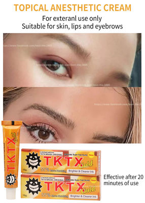 Lazer Epilasyon için Orijinal TKTX Sarı Uyuşturma Kremi 10g Microneedling