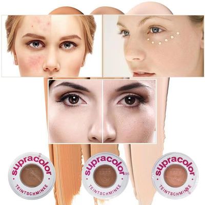 OEM Kryolan Makyaj Fondöten Yağ Kontrolü Supracolor Kozmetik Yüz Pudrası