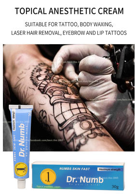 DR NUMB 10g Dövme Ağrısız Krem Lidokain Krem Kalıcı Makyaj Uyuşturma Kremi Eyeliner Dövme Uyuşma Kremi