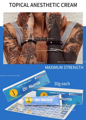DR NUMB 10g Dövme Ağrısız Krem Lidokain Krem Kalıcı Makyaj Uyuşturma Kremi Eyeliner Dövme Uyuşma Kremi