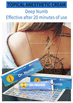 DR NUMB 10g Dövme Ağrısız Krem Lidokain Krem Kalıcı Makyaj Uyuşturma Kremi Eyeliner Dövme Uyuşma Kremi
