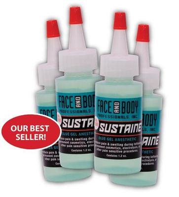 Lidokain Sustaine Mavi Jel Anestezik Dövme Uyuşturma 1.2OZ Anti Alerji