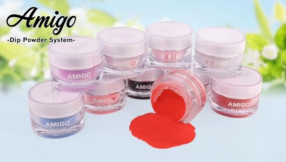 Kolay Kalıplama Tırnak Dip Toz Kiti Amigo Akrilik Tırnak Daldırma Sistemi Kokusuz
