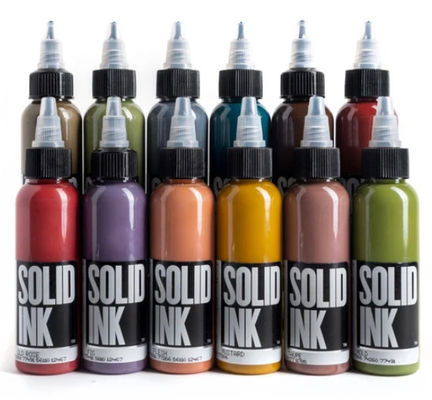 60ML 120ML Katı Mürekkep Dövme Mürekkebi Mikro Pigment Açık Kahverengi