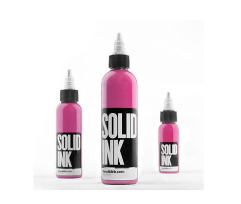 Fuşya Mikro Katı mürekkep Doğal Dövme Kalıcı Makyaj Pigmenti 30ML 60ML 120ML 260ML FDA Dövme Mürekkebi