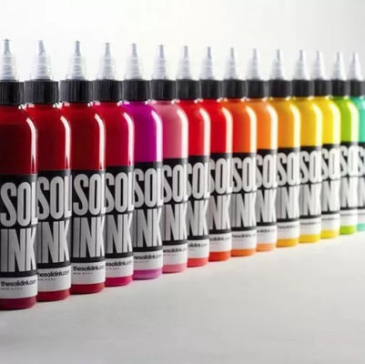 Tehlikeli Olmayan Renkler Dövme Mürekkebi Pigment Katı 30ML 60ML Gliserinli