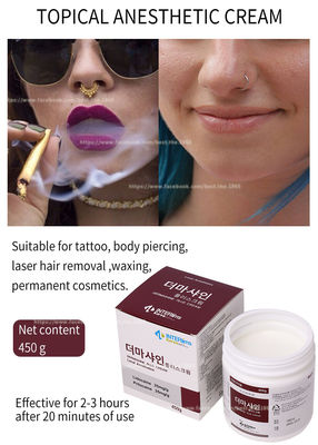 Yüz Microneedling Dövme Kalıcı Makyaj için 450G TGel polishkal Lidokain Krem / Uyuşturma Kremi