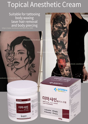 Yüz Microneedling Dövme Kalıcı Makyaj için 450G TGel polishkal Lidokain Krem / Uyuşturma Kremi