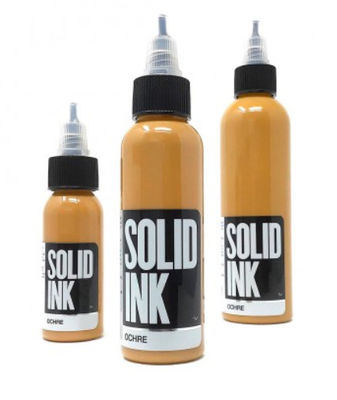 Ocher Katı Mürekkep Dövme Mürekkebi Mikro Pigment 30ML 60ML 120ML 260ML