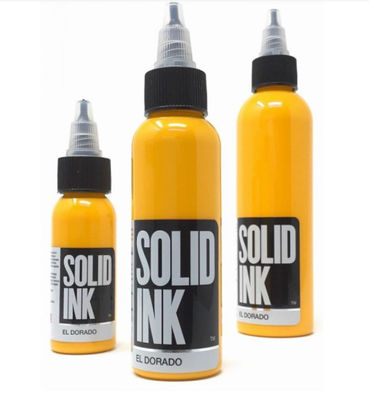 Body El Dorado Katı Mürekkep Dövme Mürekkebi 30ML 60ML 120ML Organik Pigment