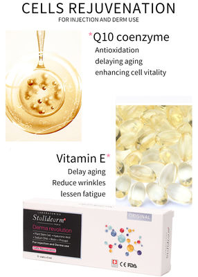 Hücre Gençleştirme Serumu Yaşlanma Karşıtı özü enjeksiyon kullanımı serum seti 5 adet/takım Cilt Nemlendirmesini ve Sıkılığını Destekler