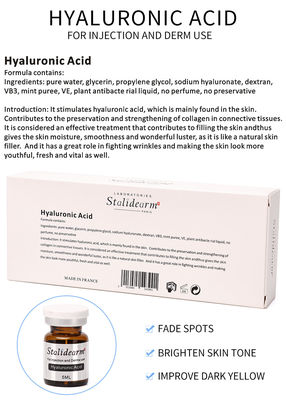 Stalidearm Orijinal Hyaluronik Asit Gençlik Serum Enjeksiyonu Güvenli Malzeme Özü Seti Daha Genç Yüz İçin Doğal Etki Kullanın